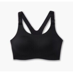Brooks Women's Racerback 2.0 Sports Bra High Impact Running Black 32C